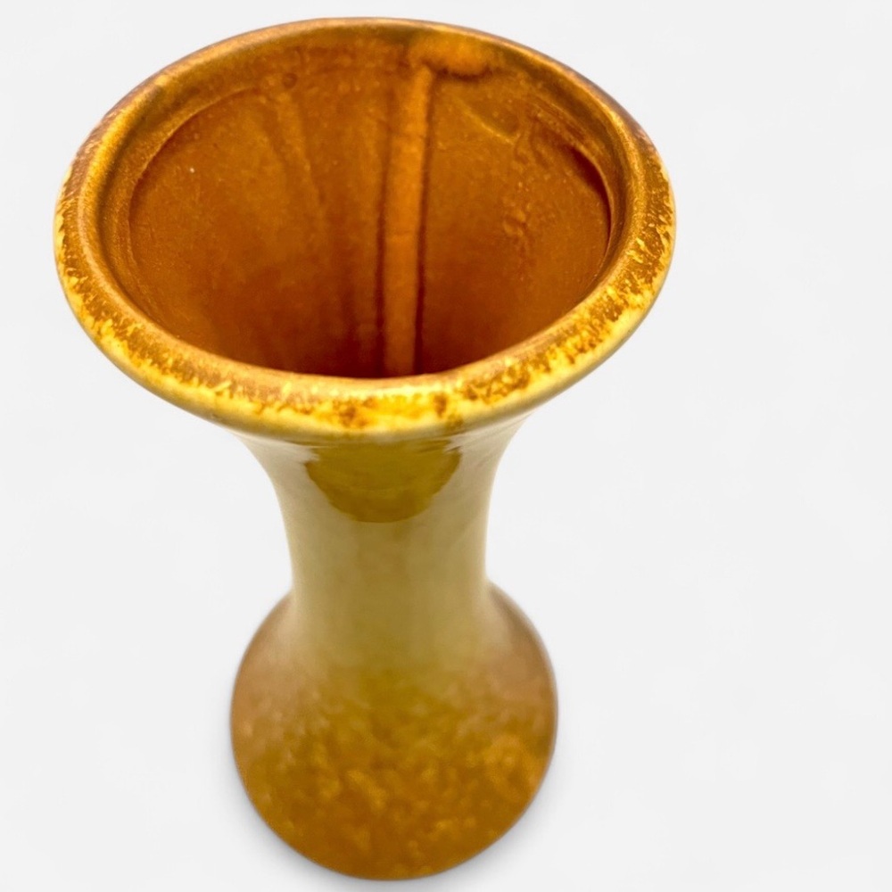 Haeger Golden Brown Speckled Vase, Signed #233 ~9" Vintage EUC - Picture 5 of 11